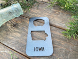 Iowa State Rectangle Metal Bottle Opener