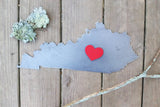 Pick Your State Magnet Board with Small Red Heart Magnet