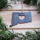 Connecticut State Metal Ornament