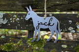 Jack Ass Donkey Metal Ornament