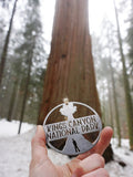 Kings Canyon National Park Round Metal Ornament