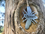 Queen Bee Metal Ornament