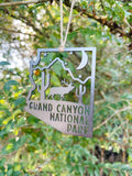 Arizona State Grand Canyon Heirloom Ornament made from Raw Steel