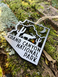 Arizona State Grand Canyon Heirloom Ornament made from Raw Steel