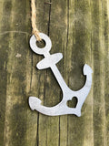 Anchor Raw Steel Ornament