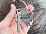 Badlands National Park Raw Steel Ornament South Dakota