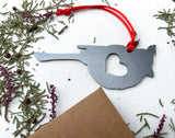 Cardinal Bird Metal Christmas Ornament
