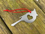 Cardinal Bird Metal Christmas Ornament