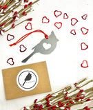 Cardinal Bird Metal Christmas Ornament