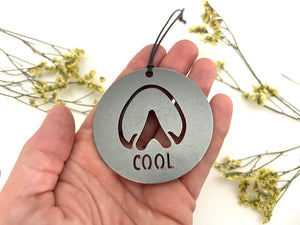 Horse Hoof Customizable Heirloom Ornament Made from Raw Steel Loss Pet Memorial