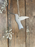 Humming Bird Metal Christmas Ornament