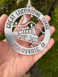Great Locomotive Chase Adairsville, GA Train Locomotive Ornament 3.5"