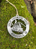Great Locomotive Chase Adairsville, GA Train Locomotive Ornament 3.5"