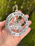 HIstoric Narrow Gauge CHAMA, NM to ANTONITO, CO Train Locomotive Ornament 3.5"