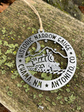 HIstoric Narrow Gauge CHAMA, NM to ANTONITO, CO Train Locomotive Ornament 3.5"