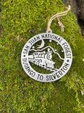 San Juan National Forest Durango to Silverton Train Ornament 3.5"
