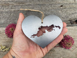 Tortola British Virgin Islands Ornament in Heart