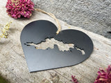 Tortola British Virgin Islands Ornament in Heart