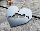 Tortola British Virgin Islands Ornament in Heart