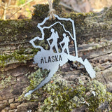 Fairbanks Alaska State Metal Ornament
