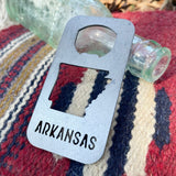 Arkansas State Rectangle Bottle Opener