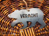 Vermont Bear Metal Ornament