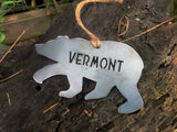 Vermont Bear Metal Ornament