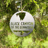 Black Canyon of the Gunnison National Park Round Metal Ornament