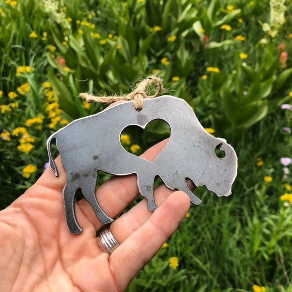 Bison/Buffalo Metal Ornament