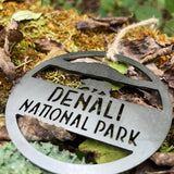 Denali National Park Metal Round Ornament