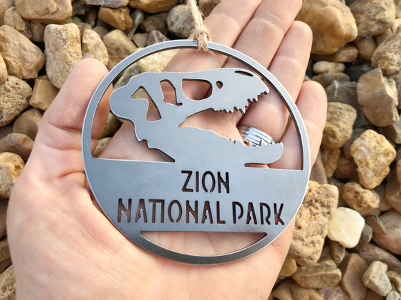 Zion National Park Dinosaur Skull Ornament