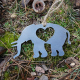 Elephant Metal Ornament
