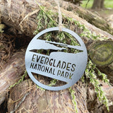 Everglades National Park Round Metal Ornament