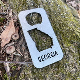 Georgia State Rectangle Metal Bottle Opener