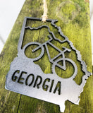 Georgia State Mountain Biking Ornament
