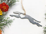 Greyhound Metal Ornament