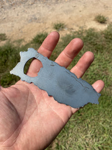 Puerto Rico Bottle Opener made from Raw Steel