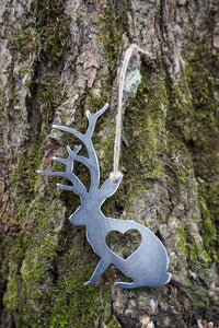 Jackalope Metal Ornament