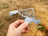 Maryland State Mountain Bike Metal Ornament