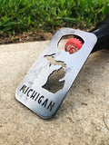 Michigan State Rectangle Metal Bottle Opener