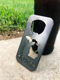 Michigan State Rectangle Metal Bottle Opener