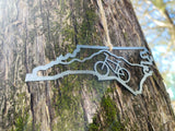 North Carolina State Mountain Bike Ornament