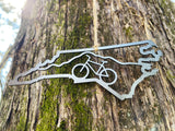 North Carolina State Mountain Bike Ornament
