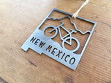 New Mexico State Mountain Bike Ornament