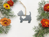 Westie West Highland Terrier Metal Ornament