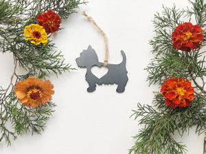 Westie West Highland Terrier Metal Ornament