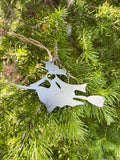 Witch Metal Christmas Ornament