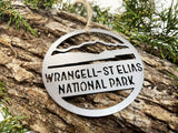 Wrangell–St. Elias National Park Raw Steel Ornament Alaska