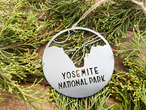 Yosemite National Park Raw Steel Ornament California