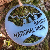 Banff National Park Round Metal Ornament